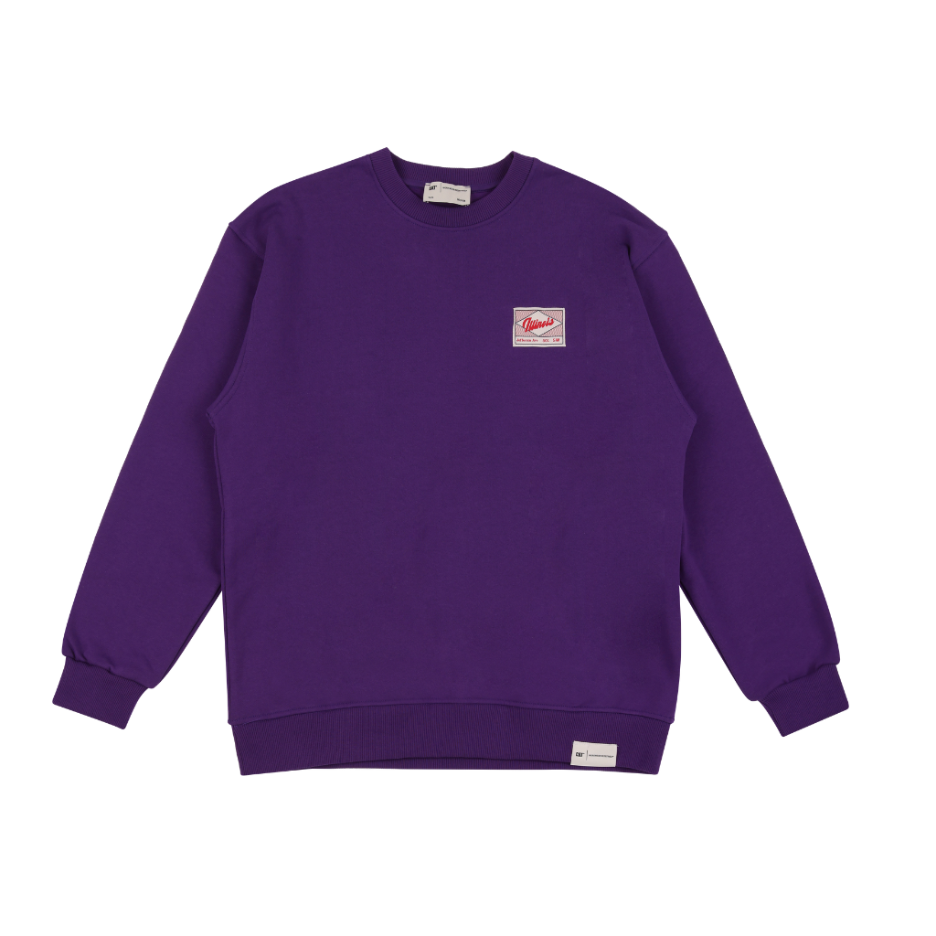 Φούτερ Crewneck Illinois Jefferson Μωβ Caterpillar 11 Φούτερ Crewneck Illinois Jefferson Μωβ Caterpillar - Image 2