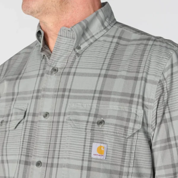 Ανδρικό Πουκάμισο Καρό Γκρι Carhartt - Image 3